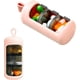 thumbnail image 1 of (Rosa) Pastillero de 3 compartimentos para 7 días, mini pastillero portátil para 3 tomas diarias, resistente a la luz y al agua para viajes, 1 of 5
