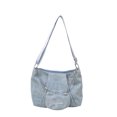 thumbnail image 1 of Bandolera moderna de lona para mujer, azul, 27 x 11 x 22 cm, 1 of 2