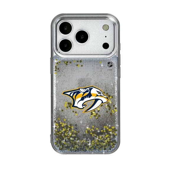 Nashville Predators Linen Logo iPhone Glitter Case