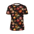 thumbnail image 5 of Wukai Colorful Tulips Print Men's Short-Sleeved Mesh T-Shirt,Quick-Dry Short Sleeve Workout T-Shirt-Medium, 5 of 8