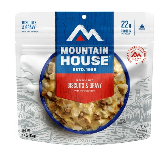 Mountain House Freeze-Dried Biscuits And Gravy - 2 Servings