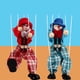 thumbnail image 3 of Marioneta de mano de payaso, marioneta de juguete para niños, marioneta colorida de madera, muñeco de marioneta, juguetes interactivos para padres e hijos, 3 of 3