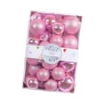thumbnail image 4 of Adornos de bolas de Navidad Macarena 26 piezas Rosa, 4 of 8