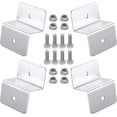 thumbnail image 1 of 4 Pcs Support de Panneau Solaire Ensemble de Fixation de Panneau Solaire avec Écrous et Boulons pour Toit de Bateau Rv Toit Plat Véhicule Récréatif Support Z, 1 of 5