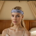 thumbnail image 2 of Unique Bargains 1 Pc Tie-Dye Headband for Yoga Gray, 2 of 6