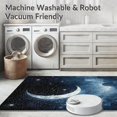 thumbnail image 5 of ODIKA 6'x9' Machine Washable Non-Slip Area Rug, Celestial Night Sky Motif with Moons and Scattered Starbursts Design High Traffic Rug, Blue, 127291, 5 of 7