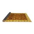 thumbnail image 2 of Ahgly Company Indoor Round Abstract Yellow Modern Area Rugs, 7' Round, 2 of 4