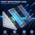 thumbnail image 4 of 6 luces solares para escalones IP67, impermeables, para exteriores, iluminación de escaleras, lámpara de pared de seguridad, color blanco cálido para jardín, decoración navideña, 4 of 8