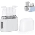 thumbnail image 1 of Mini Shampoo Dispenser Portable Travel Bottle Set, Mini Dispenser Portable Travel Set, Leak Proof Pump Bottles Containers Travel Size, Reusable Travel Bottles for Toiletries (Gray, 4 in 1), 1 of 7