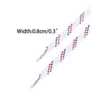 thumbnail image 3 of INSPIRE CHIC 2 Pairs Shoe Laces Polka Dots Flat Shoelaces Double Color Twill Shoe Strings White Red Royal Blue 100cm/39.37", 3 of 4