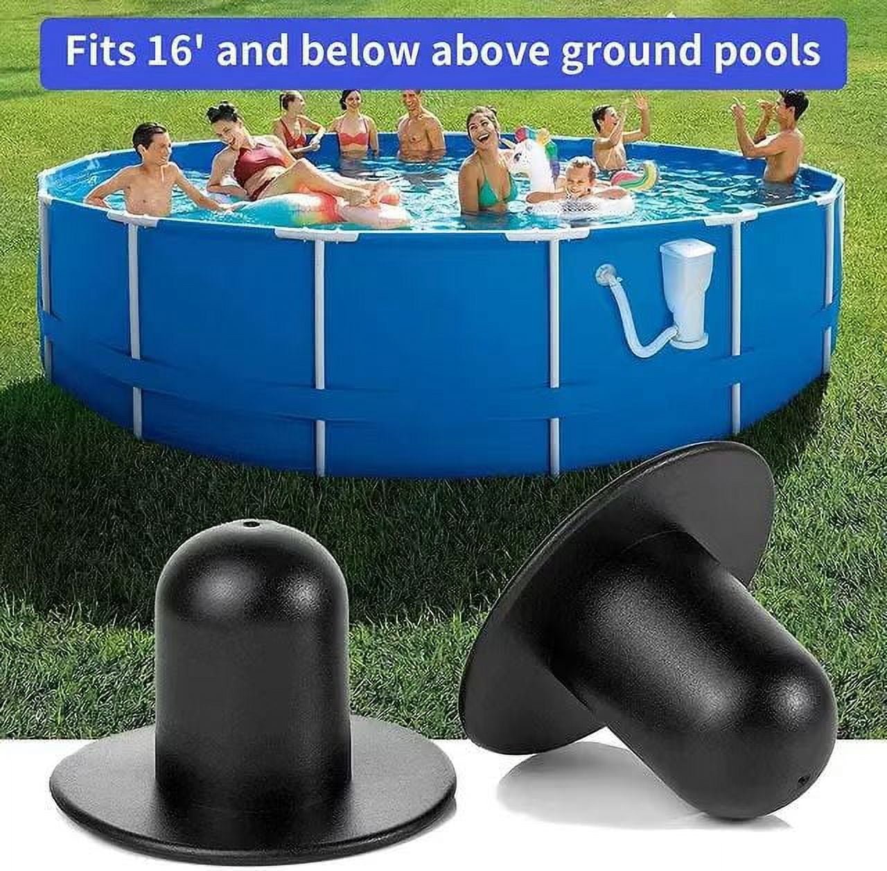 4 Bouchons De Piscine Hors Sol - En Caoutchouc TPR, Pour Trous De Crépine, Vidange, étanchéité | Accessoires Piscine - 5