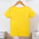 thumbnail image 3 of Gibobby Playera De Algodón Niños Niños pequeños Niños Niños Primavera Verano Estampado de letras Camiseta Ropa(Amarillo, 5-6 Años), 3 of 5