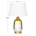 thumbnail image 3 of DecMode 26" Gold Table Lamp with White Microfiber Shade, 3 of 9