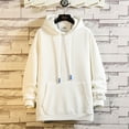 thumbnail image 2 of Vedolay Mens Hoodies 2023 Vintage Graphic Sweatshirt Oversized Pullover Tops White,XL, 2 of 5