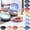 #115black, variant on Household Fruit and Snack Plate with Built in Garbage Section, Multi Compartment Serving Tray for Nuts and Desserts, Easy Clean Platter for Home Entertaining