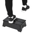 thumbnail image 3 of Qiilu Portable Folding Step Stool Black Step Ladder for Elderly Pregnant Bathroom Travel Use, Step Stool, Black Step Stool, 3 of 7