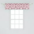 thumbnail image 2 of Ambesonne Abstract Window Valance, Optical Illusion Graphic, 42" x 12", Pale Pink Mauve Taupe, 2 of 3