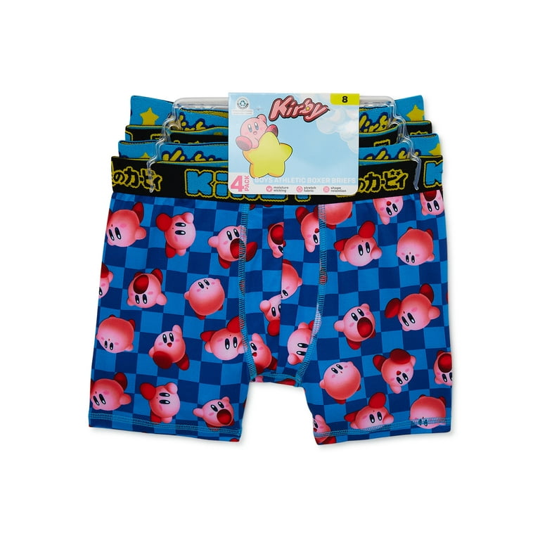 Kirby Boys Boxer Brief Underwear, 4-Pack, Sizes XS-XL 