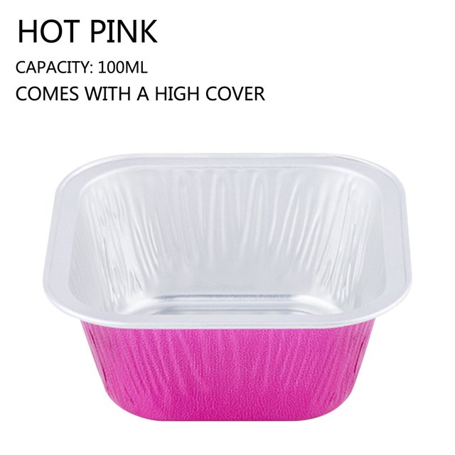 Agiferg Foil Cupcake Cups Square Lid Cupcake Cups, Mini Cupcake Cups Kitchen Baking Cups 100 PCS