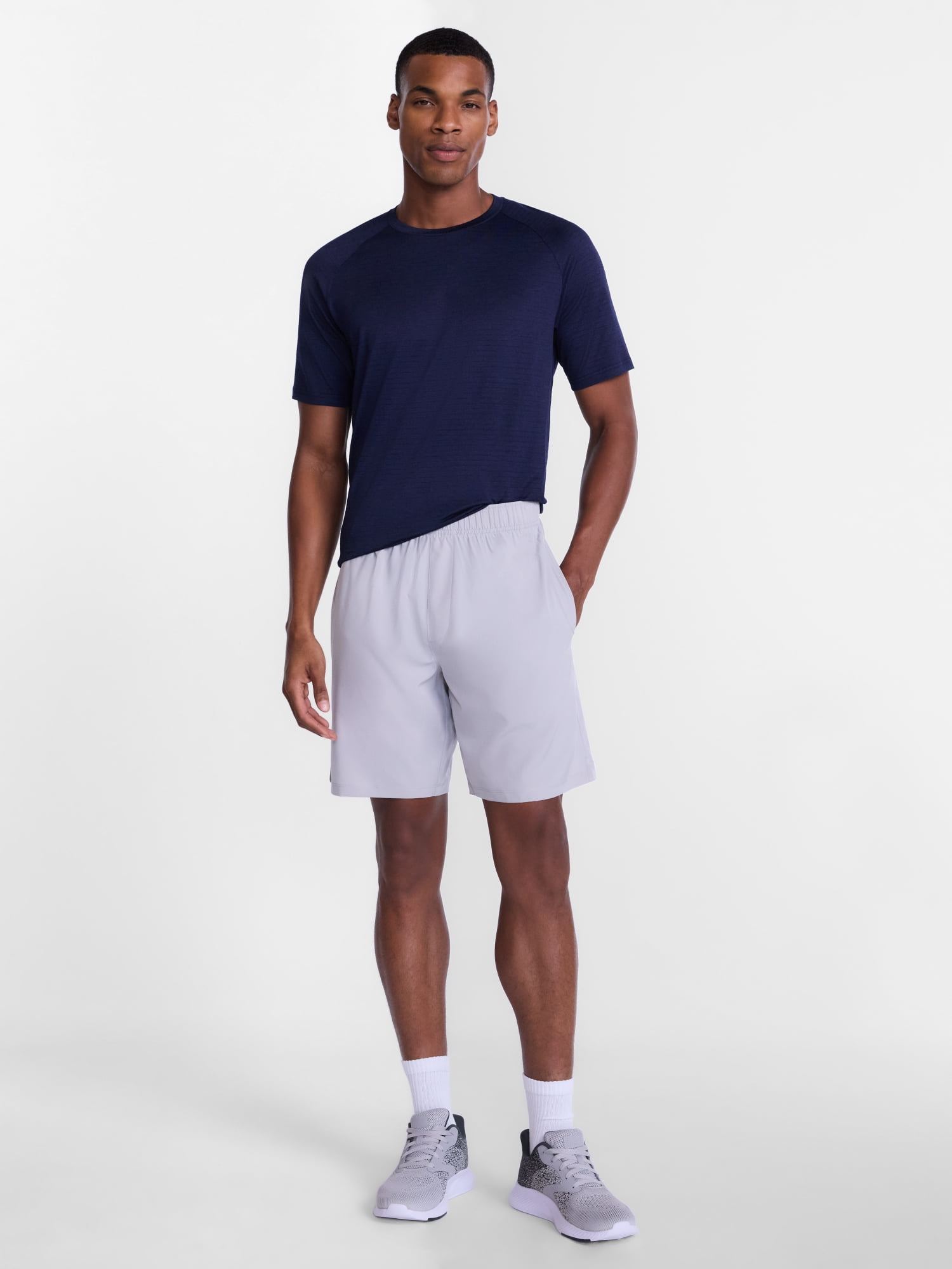 Athletic Works Men's and Big Men's Woven Running Shorts, 6" and 8" Inseams, Sizes XS-5XL