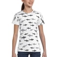 thumbnail image 4 of Honeii Cute Shark Print Kids Boy T-Shirt,Breathable Round Neck Tee,Stylish Summer Tee for Boys, for Outdoor Activities and Casual Wear, 4 of 7