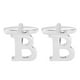 thumbnail image 1 of Gemelos Iniciales Uxcell, Gemelos Clásicos de Letras del Alfabeto B de Cobre para Hombres, 26 Letras A-Z con Caja para Regalos de Hombres, Padres, Esposos, Bodas, Fiesta de Cumpleaños, Tono Plateado, 1 of 6