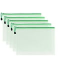 thumbnail image 1 of PVC transparent file bag waterproof thick mesh zipper bag file bag information bag, 1 of 2