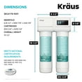 thumbnail image 7 of KRAUS Purita 2-Stage Under Sink Water Filtration System with Digital Display Monitor, 7 of 7
