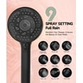 thumbnail image 4 of Filtered Shower Head with Handheld 9-Spray Setting Detachable Showerhead with Filters for Hard Water, 4 of 9