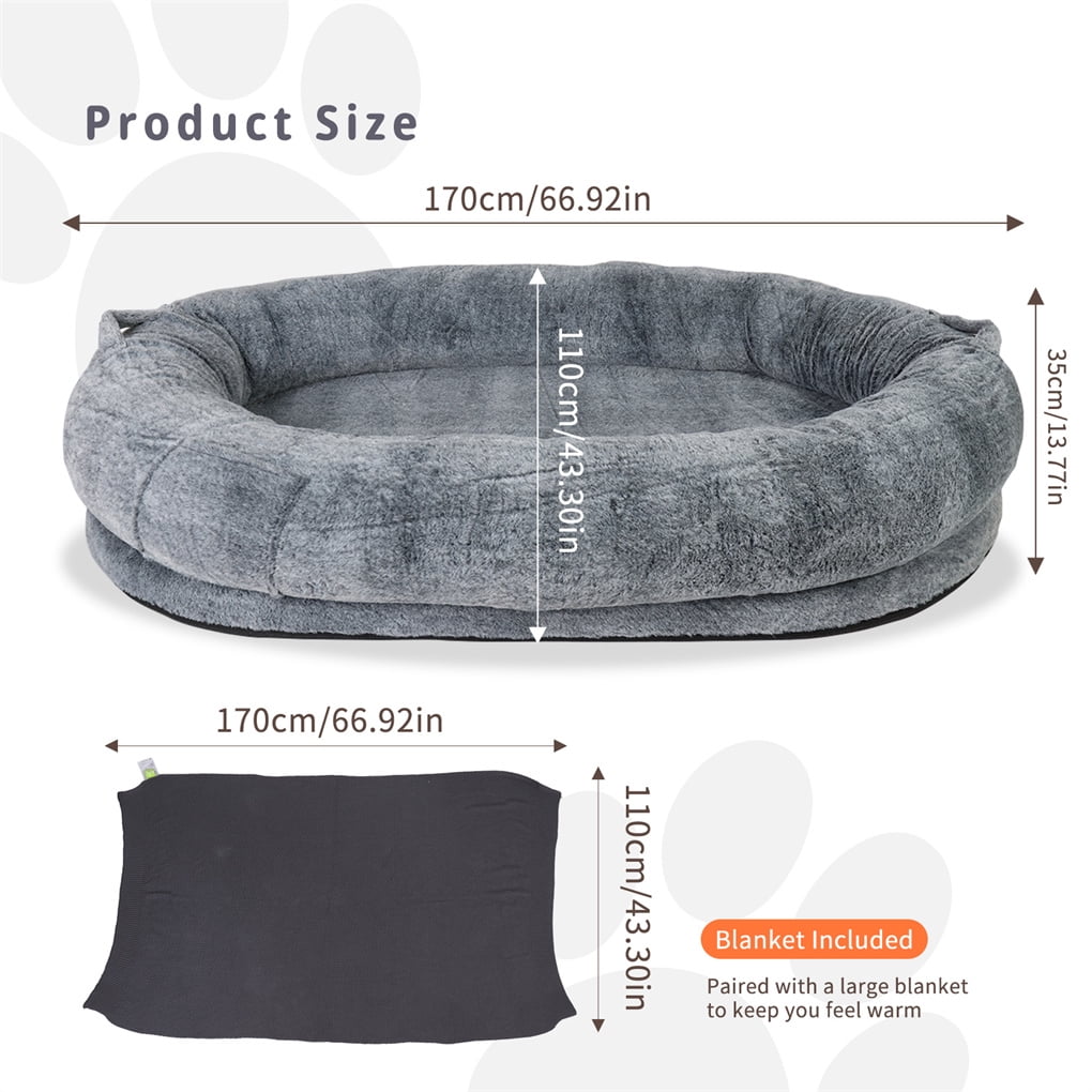 Giant cat bed for humans hot sale