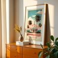 thumbnail image 3 of Nassau Vintage Travel Poster - Caribbean Charisma Rediscovered - Nassau New Providence The Bahamas Illustration Unframed Wall Art Print 5 x 7 inches, 3 of 60