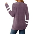 thumbnail image 4 of Fantaslook Womens Long Sleeve Tops Crewneck Sweatshirts Casual Color Block Tunic Tops Pullover, 4 of 8