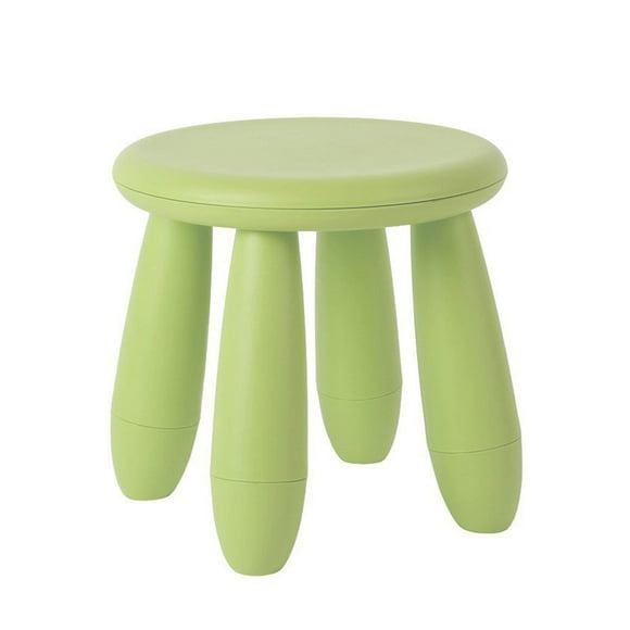 Household Children Plastic Stool Adult Seat Home Thickened Footboard Kindergarten Floor Bench Non-slide Furniture Green