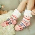 thumbnail image 6 of Vinsonshop Slipper Socks Fuzzy Socks Fluffy Socks Comfortable Socks for Women Crew Socks for Women Non Slip Socks for Women Cute Socks Pink1 One Size, 6 of 7
