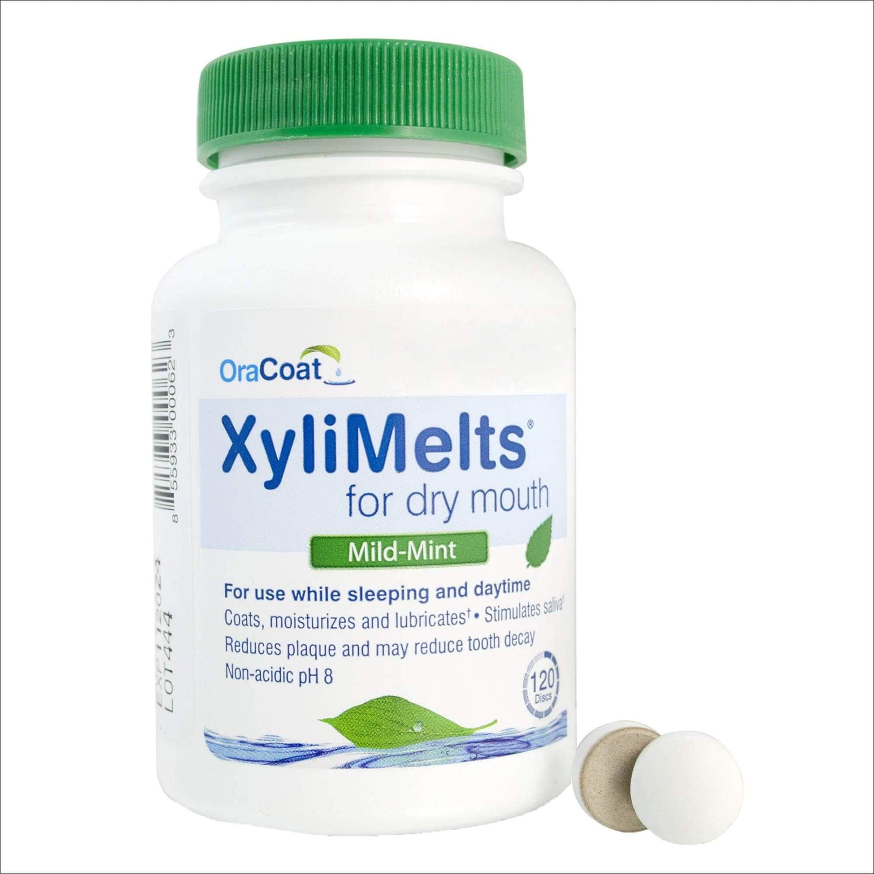 OraCoat XyliMelts Dry Mouth Relief Moisturizing Oral Adhering Discs