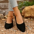 thumbnail image 4 of Viluyesy Womens Ballet Flats, Slip-On Pointed Toe Comfortable Casual Classic Flats Shoes Black, 4 of 8