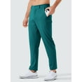 thumbnail image 3 of Men's Golf Pants with 5 Pockets Slim Fit Stretch Sweatpants Casual Travel Dress Work Pants for Men Turquoise XXXL, 3 of 7
