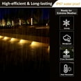 thumbnail image 7 of 6 Pack Solar Stair Lights Outdoor Stair Lights with Waterproof IP67 LED Solar Light for Outside Light Decor for Stair, Deck, Front Step, Front Porch, Patio, Garden and Backyard, 7 of 7