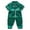 Green, variant on YWOAGH Toddler Boy Pajamas And Girls Satin Short Sleeve Button Down Shirt Tops with Long Pants Silk Sleepwear Outfits Loungewear Set Korean Style Homewear Green 2-3 Years