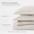 thumbnail image 3 of Cloud Weave Textured Comforter Set Plush All-Season Down Alternative Bedding - Comfort Canopy, 3 of 18