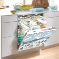 thumbnail image 2 of Yayeee Magnetic Dishwasher Cover for The Front Decoration Home Kitchen Machine Sticker Protector, Winter Village Serenity, 2 of 6