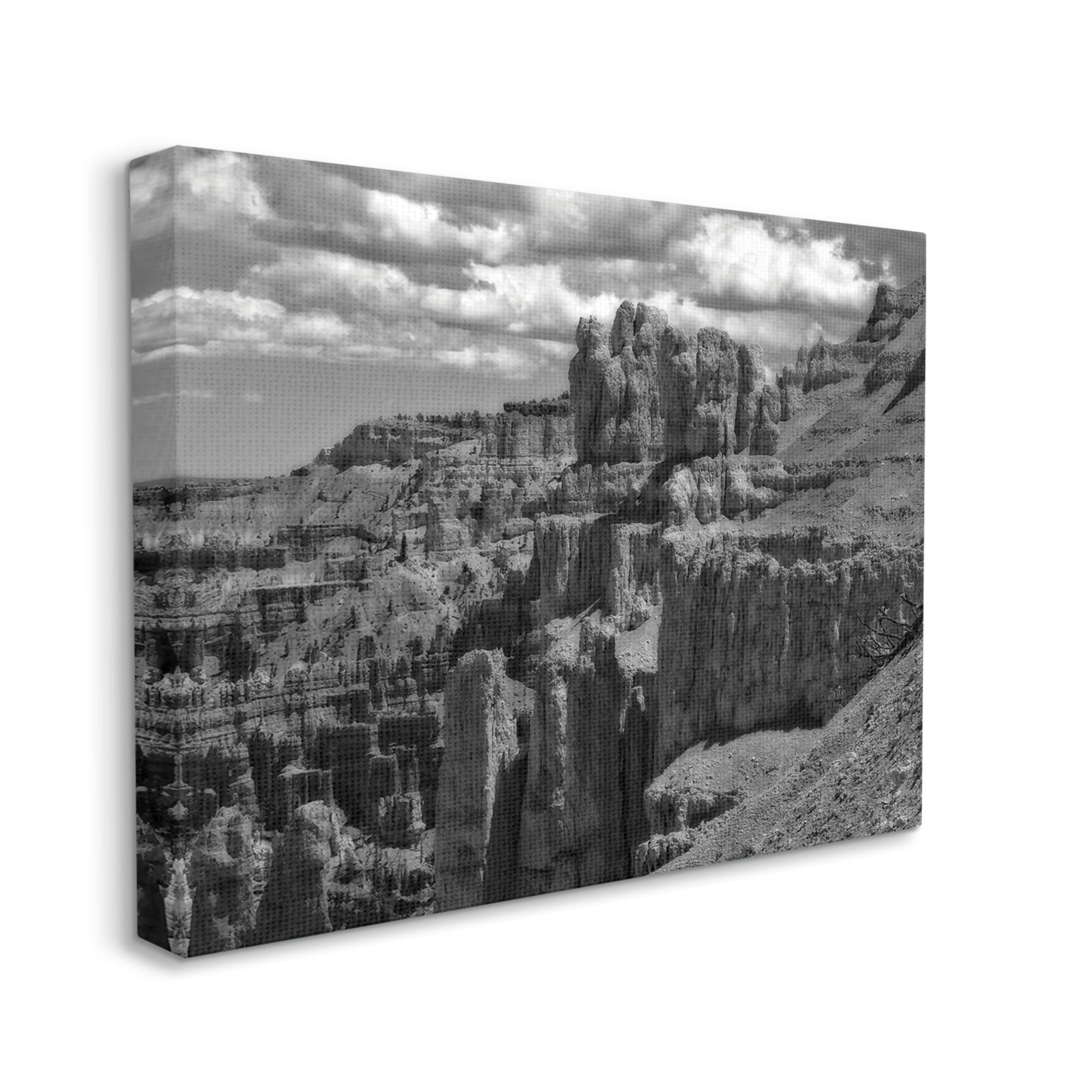 Stupell Industries Sublime Canyon Mountain Cliffs Muted Monotone Photograph,30 x 24, Design by Daniel Sproul