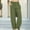 Army Green, variant on Women's Cotton Linen Drawstring Pants with Pockets, Plus Size High-Waisted Lounge Trousers Breathable Relaxed Fit Work Casual Wear Pants S-3XL