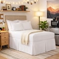 thumbnail image 2 of Space Maker Extra-Long Bed Skirt, 21’ Drop, White, California King, 2 of 8