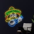 thumbnail image 2 of Handmadetneonsign Sombrero Hat Tacos Neon Sign, Tacos Food Store Wall Art Decor, Mexican Food Wall Decor, 2 of 5