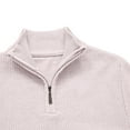 thumbnail image 7 of BXINGOHAI Men's Quarter Zip Pullover Long Sleeve Golf Shirts for Men Thermal 1/4 Half Zip Sweatshirts Beige 2XL, 7 of 7