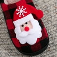 thumbnail image 3 of Christmas Santa Claus Slippers for Men Women, Fuzzy Lightweight Couple House Shoes for Indoor Outdoor Winter Xmas New Year Gifts (36-37), 3 of 10