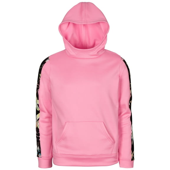 Ideology Big Girls Fleece Tape-Trim Hoodie Sweatshirts, Pink, X-Large