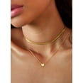thumbnail image 3 of U7 Mother's Day Gifts for Women 14K Gold Plated Letter Pendant with Sparkle Cubic Zirconia Tiny Heart Letter Initial P Necklace Choker, 3 of 8