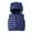 Navy, variant on Zwiiyzr 1-5T Winter Quilted Vest for Kids Baby Boys Windproof Padded Jacket Bear Hood Sleeveless Jacket Waistcoats Infant Outerwear Blue